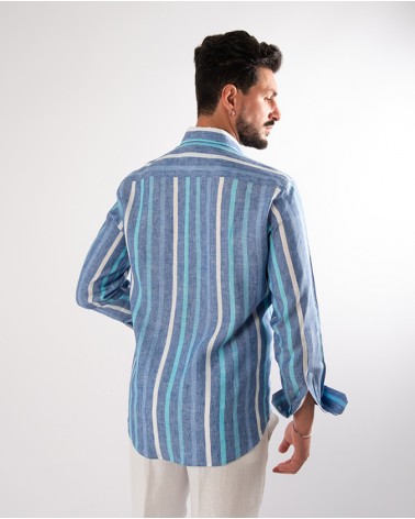 CAMICIA UOMO MULTIZOOM 100% LINO