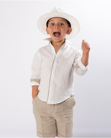 CAMICIA BAMBINO RIO 100%LINO
