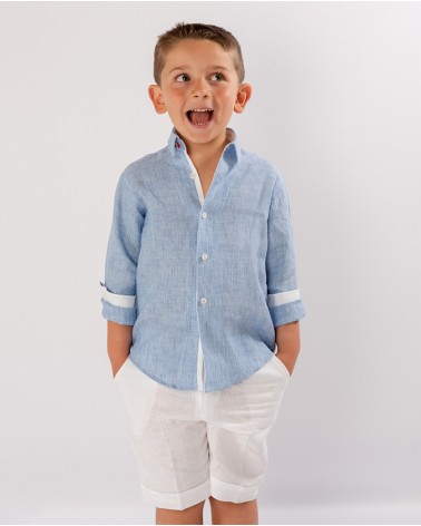 LUCIANO BOY'S SHIRT 100% LINEN