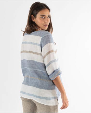 BLUSA MIDI 100% LINO