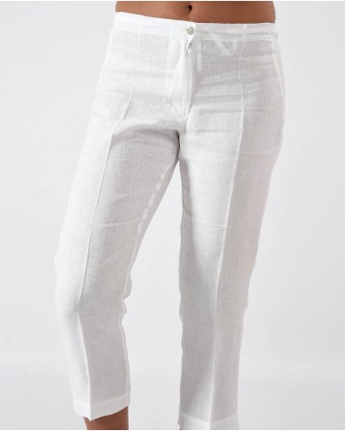PANTALONE CAPRI 100% LINO - vari colori
