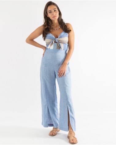 GIUSY WOMAN TROUSERS 100% LINEN