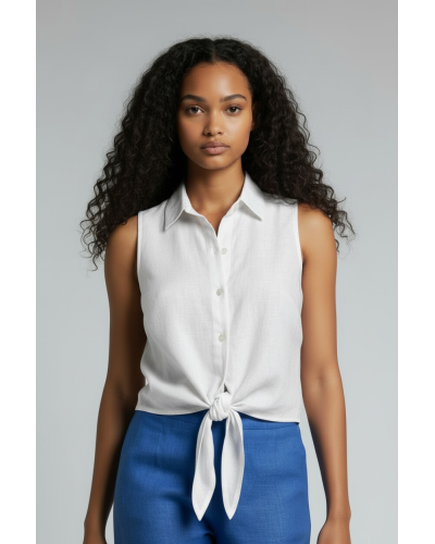 CAMICIA PENNY BIANCA IN PURO LINO